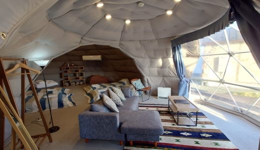 「グランピングヴィレッジ滋賀今津浜」でのグランピングで心を休める